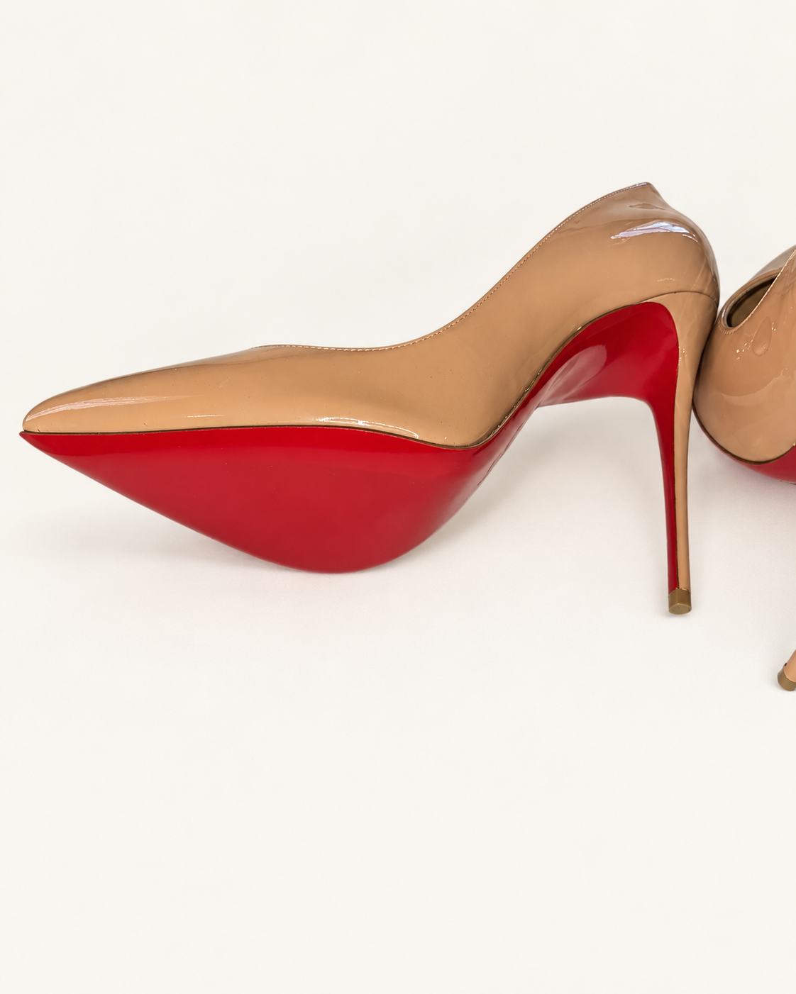 Christian Louboutin Pumps — Tan Patent — Size 41
